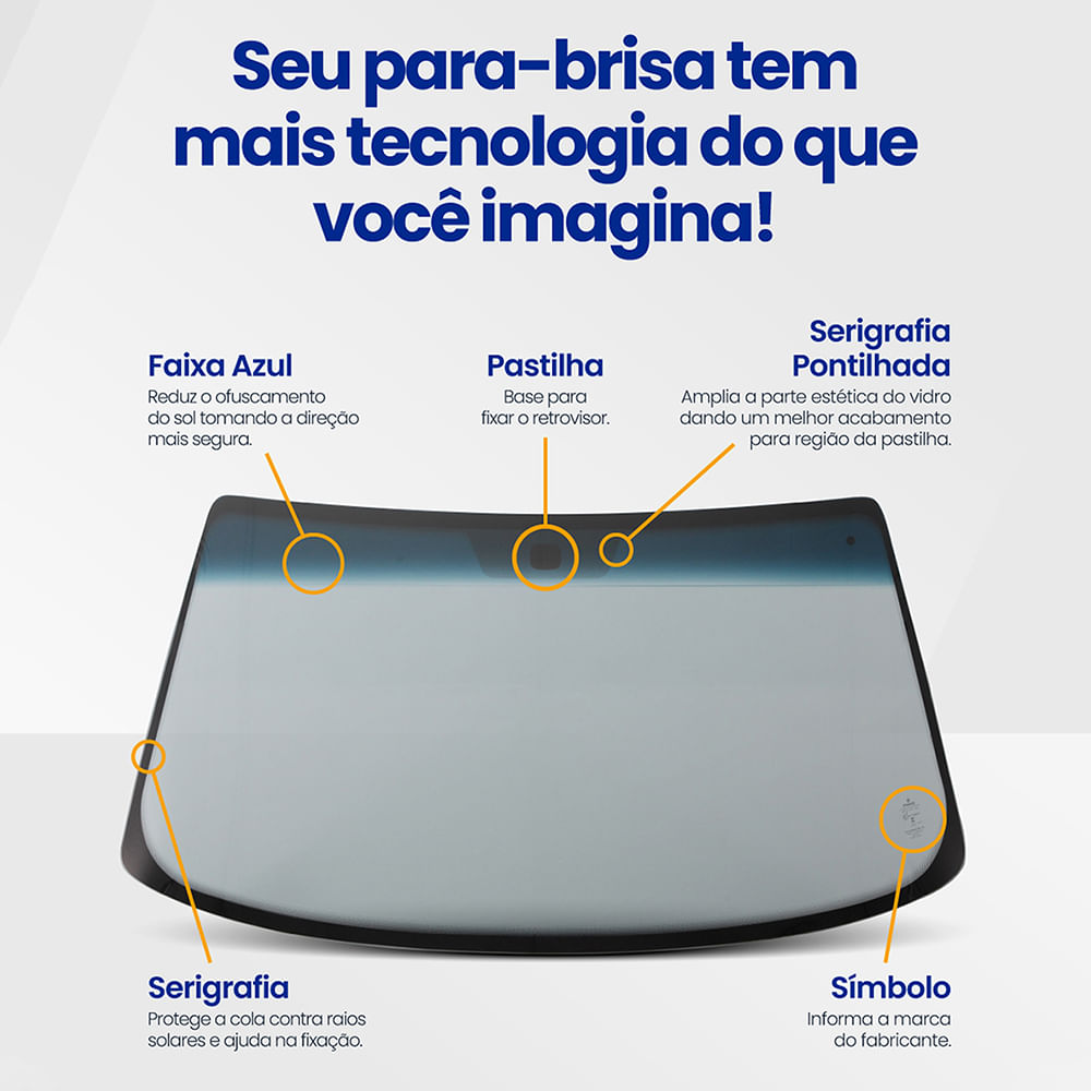 Parabrisa Volkswagen Nivus 2021 a 2023 Vidro Sem Faixa - Autoglass
